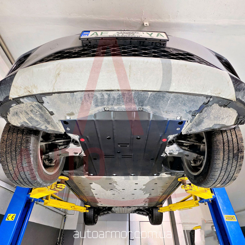 Захист двигуна Audi Q4 E-tron (2021+) Двигун: всі, [захищає Двигун Передній] - ТИТАН (Є на складі, 2мм!)
