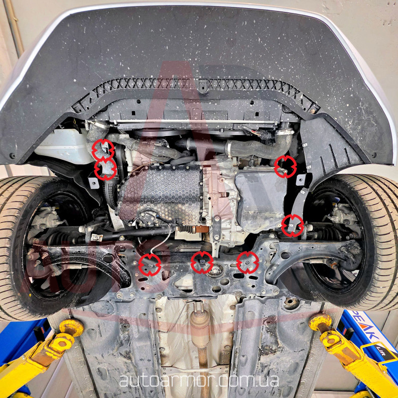 Захист двигуна Volkswagen Passat NMS II (2019-2022) Двигун: всі, [захищає Двигун та КПП] - ТИТАН (Є на складі, 2мм!)
