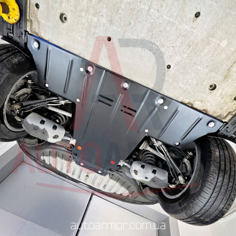 Захист двигуна Audi Q5 E-tron (2021+) Двигун: всі, [захищає Двигун Задній] - ТИТАН (Є на складі, 2мм!)