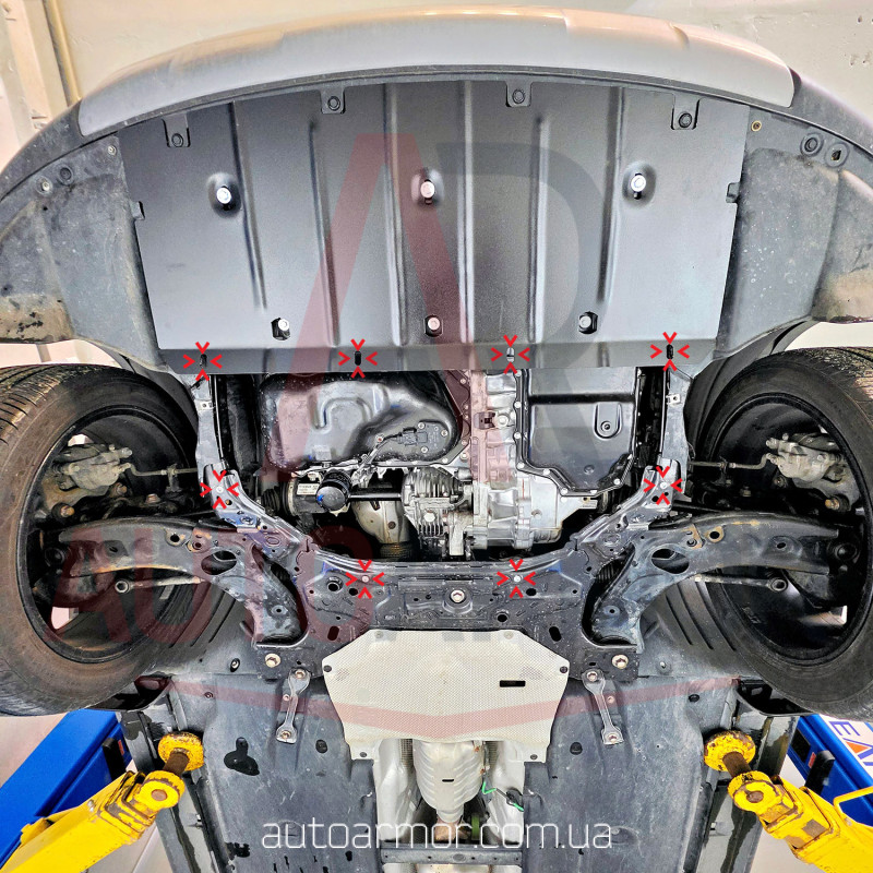Захист двигуна Mazda CX-50 (2021+) Двигун: всі, [захищає Радіатор, Двигун, КПП] - ТИТАН