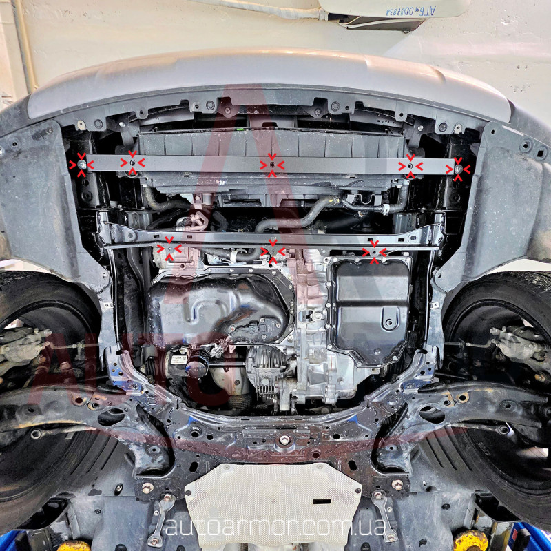 Захист двигуна Mazda CX-50 (2021+) Двигун: всі, [захищає Радіатор, Двигун, КПП] - ТИТАН