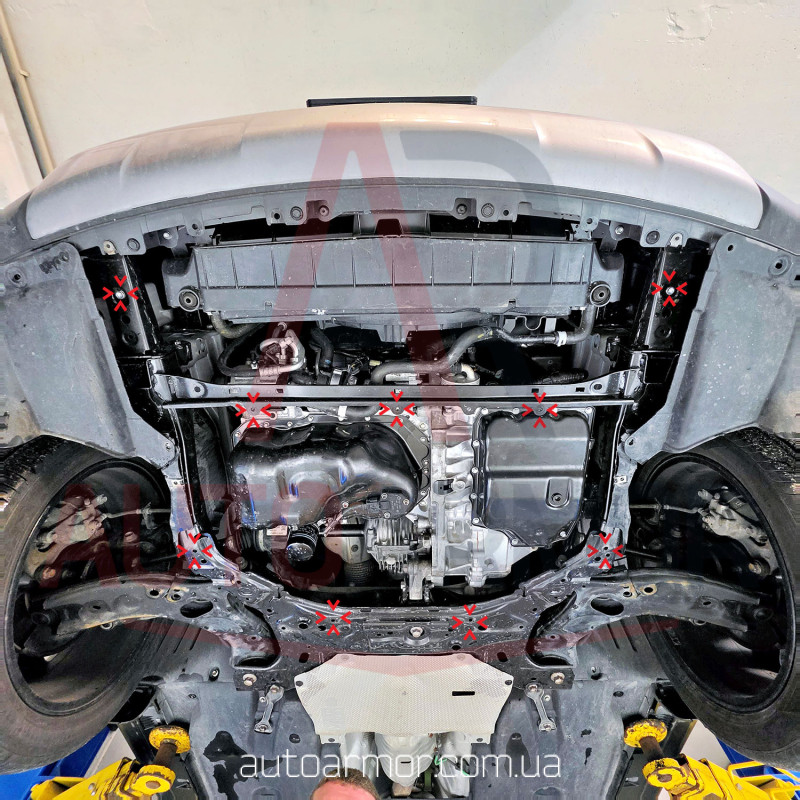 Захист двигуна Mazda CX-50 (2021+) Двигун: всі, [захищає Радіатор, Двигун, КПП] - ТИТАН