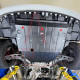 Захист двигуна Nissan Primastar II (2021+) з бок. крилами Двигун: всі, [захищає Радіатор, Двигун, КПП] - ТИТАН (Є на складі, 2мм!)