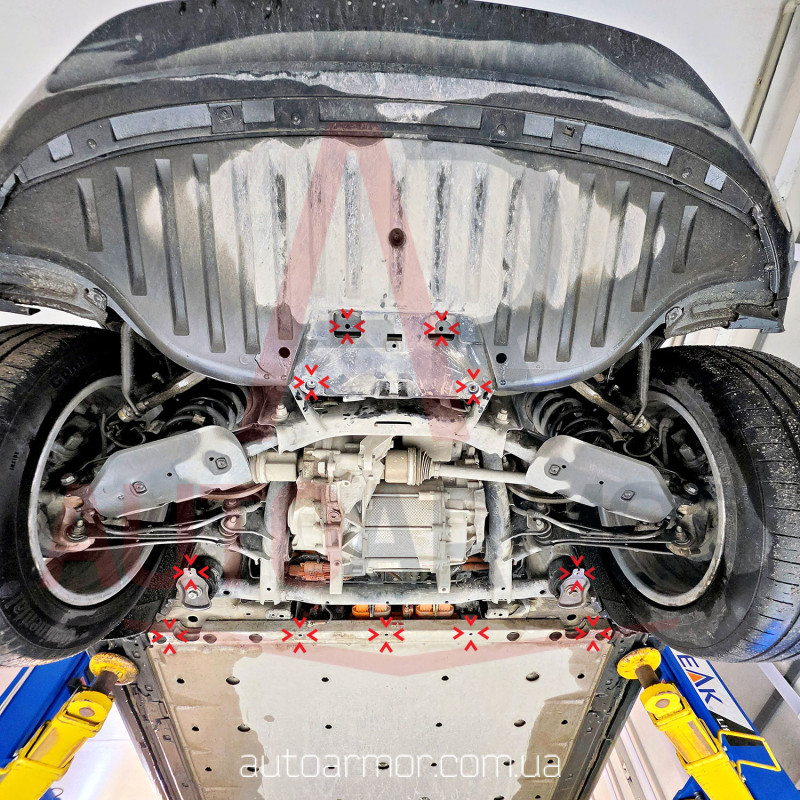 Захист двигуна Volkswagen ID.4 (2021+) Двигун: всі, [захищає Двигун Задній] - ТИТАН (Є на складі, 2мм!)