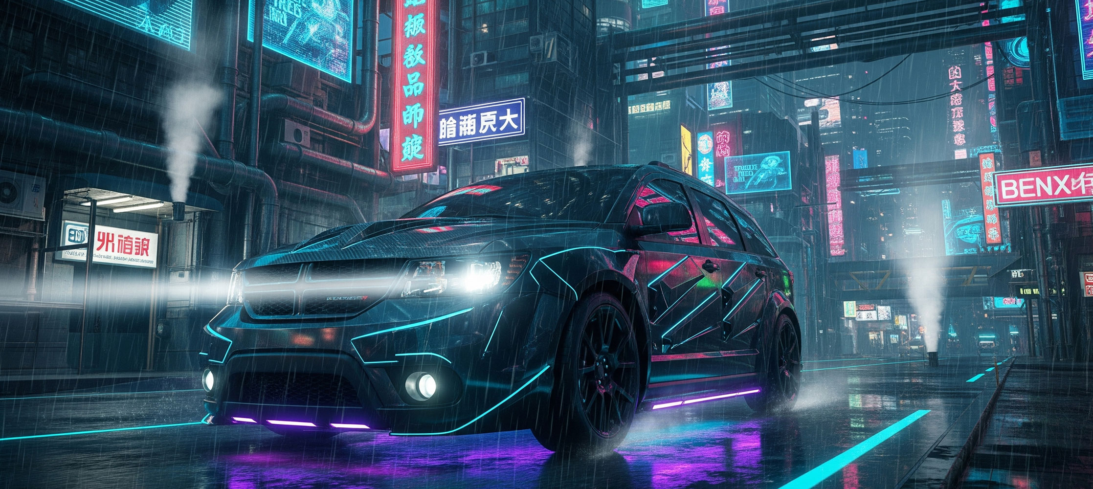 Dodge Journey cyberpunk
