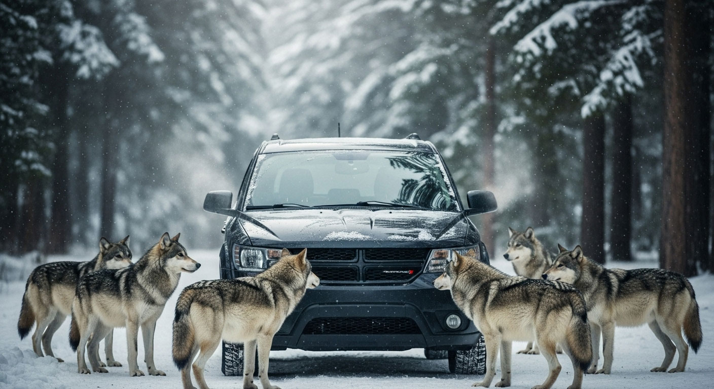 Салон Dodge Journey and wolfs